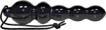 You2Toys Black Globular Anal Dildo 18cm