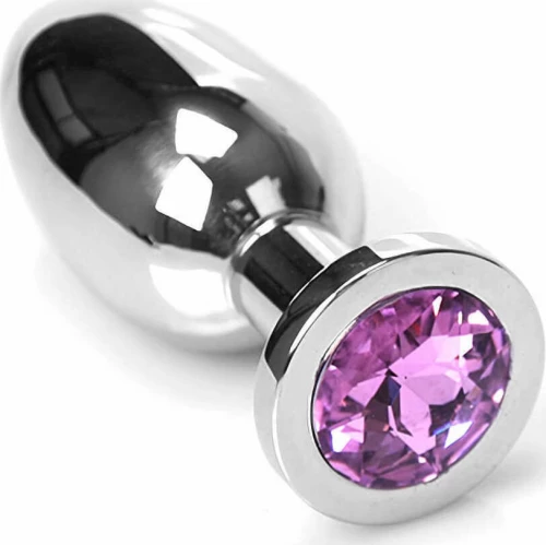 Kiotos Jewel Buttplug Medium Silver/Pink 5.5cm