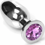 Kiotos Jewel Buttplug Medium Silver/Pink 5.5cm