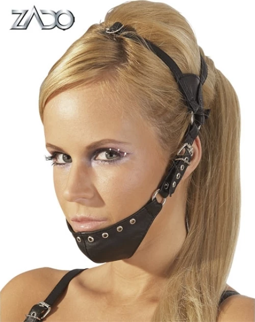 Zado Fetish Leather Chin Stabilizer