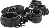 Fetish Submissive Cuff & Tether Set Black