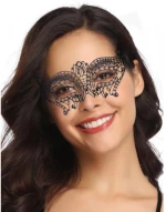Enchanting Lace Eye Mask Black