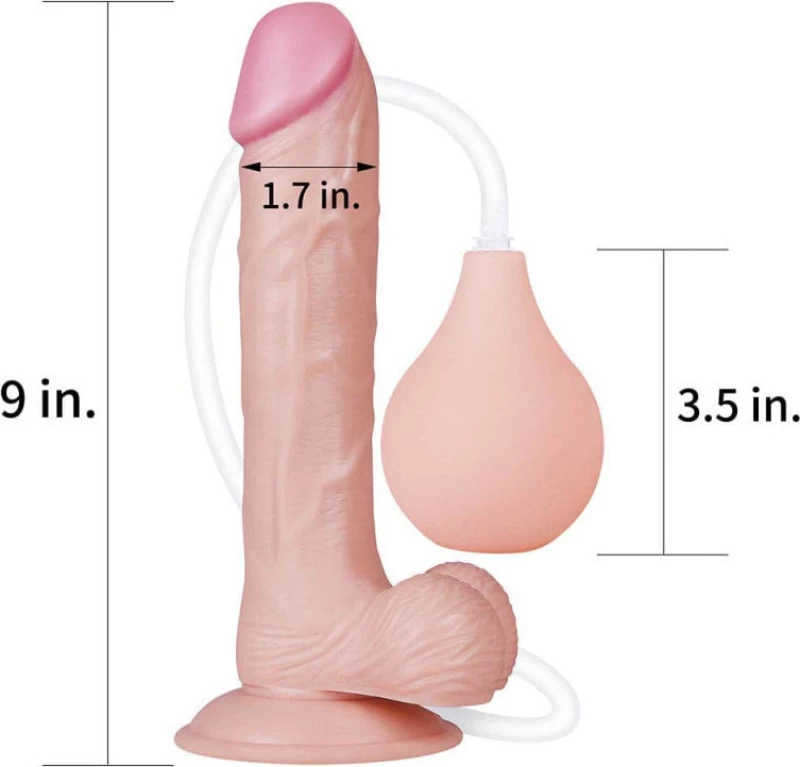 Lovetoy Squirt Extreme Dildo 22.86cm Flesh