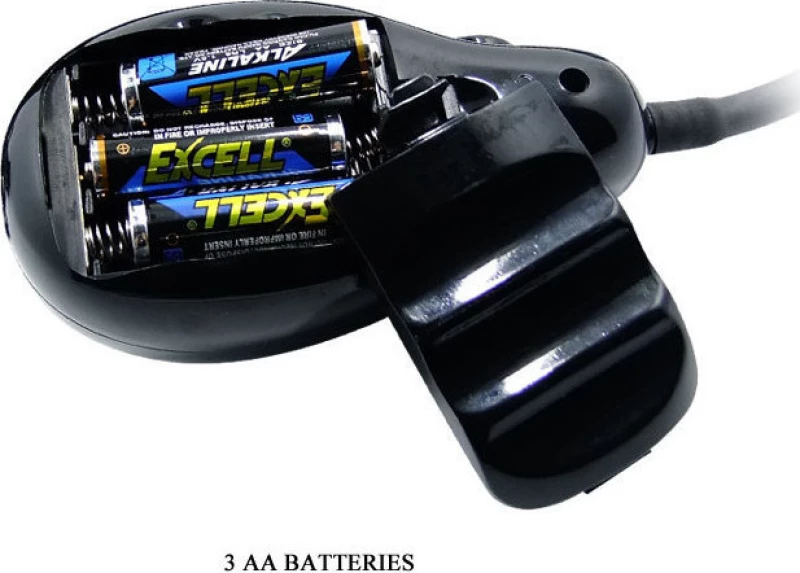 Baile Inflatable Vibrating Strap On With Automatic Pump Up Black