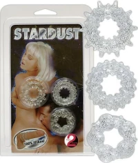 You2Toys Stardust Cock Rings Transparent