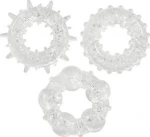You2Toys Stardust Cock Rings Transparent