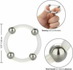 Calexotics Steel Beaded Silicone Ring Large