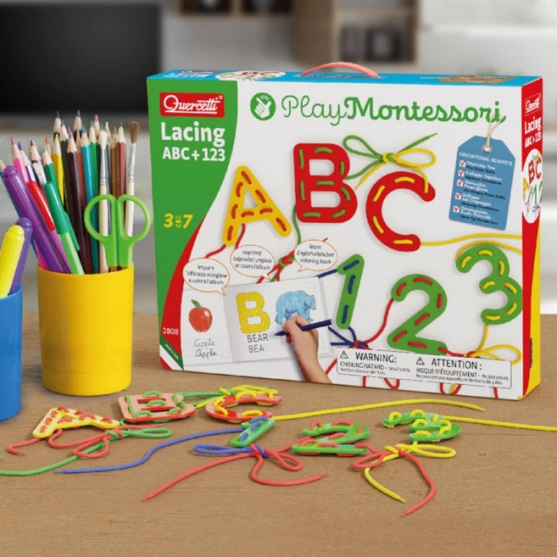 Quercetti Lacing ABC & 123