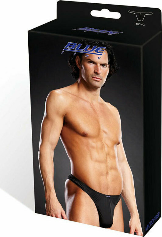 Performance microfiber thong black. Αντρικό σλιπ. Μαύρο