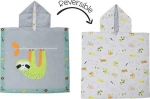 Flapjackkids UPF50+ Sloth/Zoo Πόντσο Διπλής Όψης