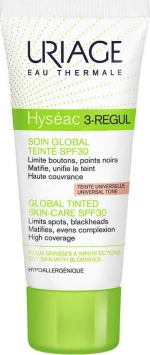 Uriage Hyseac 3-Regul Tinted Global Skin Care SPF30 40ml