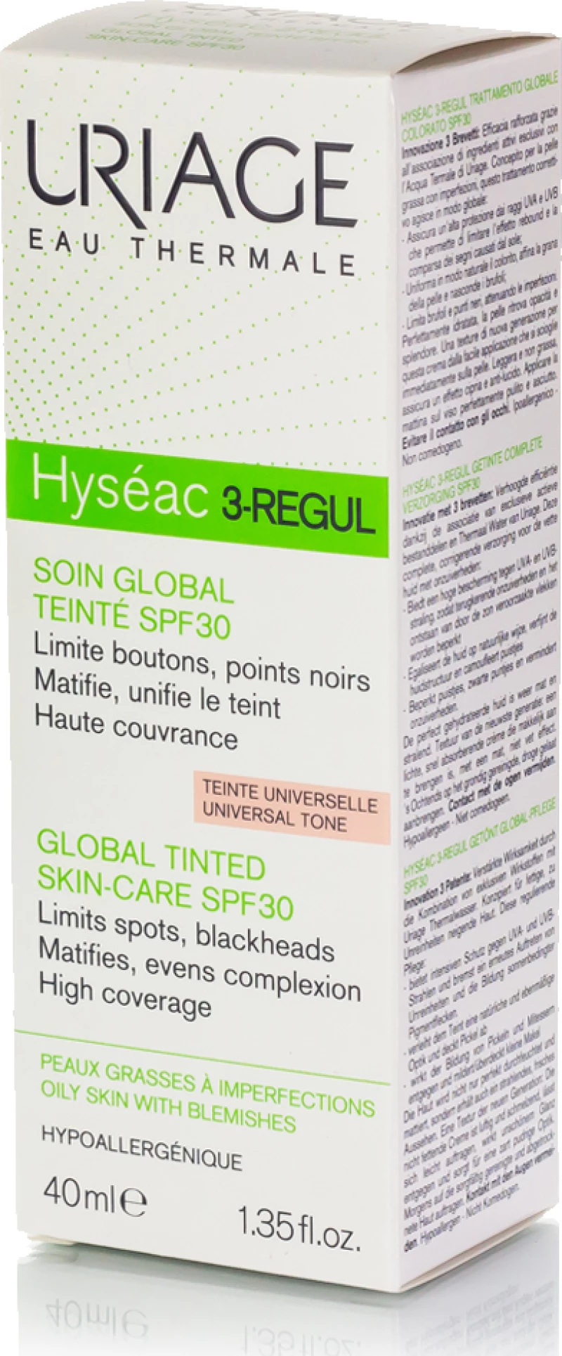 Uriage Hyseac 3-Regul Tinted Global Skin Care SPF30 40ml