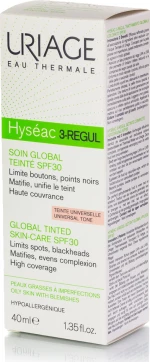 Uriage Hyseac 3-Regul Tinted Global Skin Care SPF30 40ml