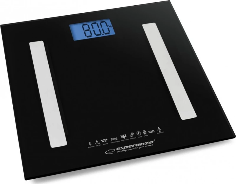 Esperanza 8In1 Bluetooth Digital Scale B.Fit Black