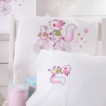 Rythmos Κουβέρτα Κούνιας Clunny Πικέ 120x150cm