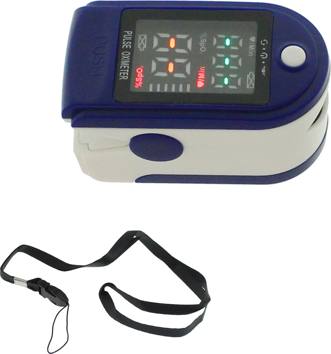 LK87 Οξύμετρο Δακτύλου με LED Οθόνη Μπλε