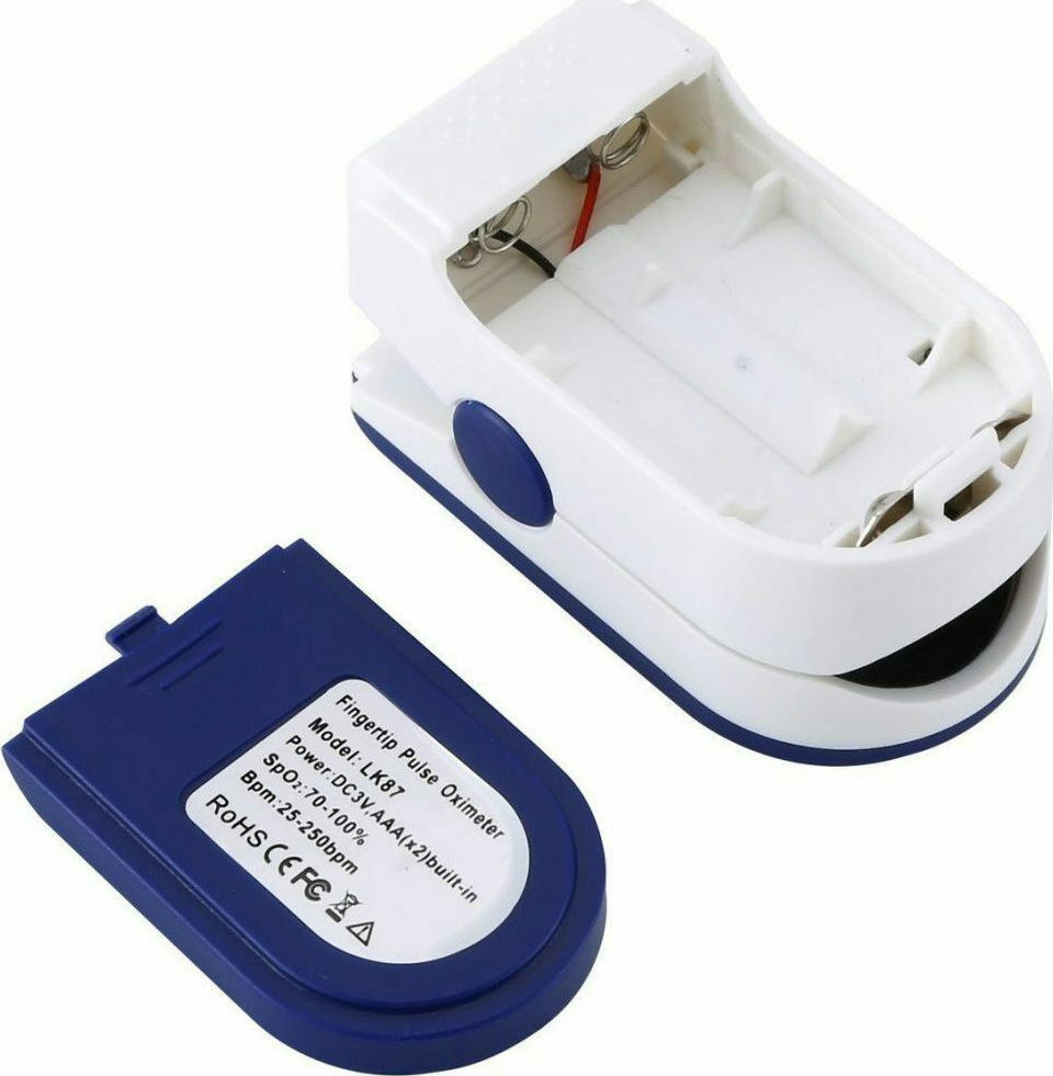 LK87 Οξύμετρο Δακτύλου με LED Οθόνη Μπλε