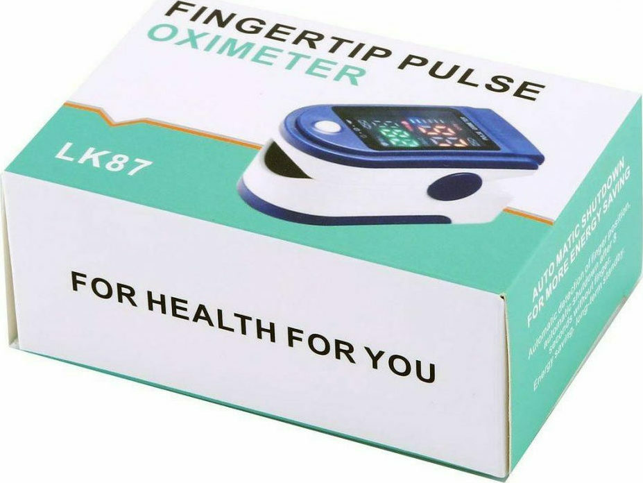 LK87 Οξύμετρο Δακτύλου με LED Οθόνη Μπλε