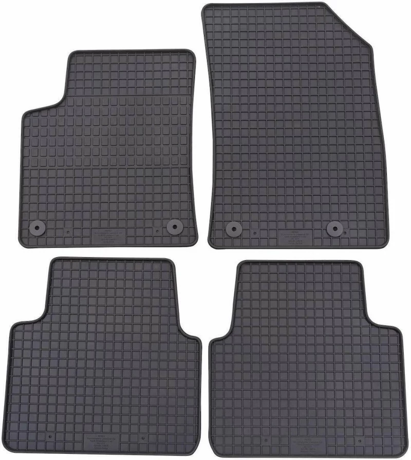 Petex Σετ Πατάκια 4τμχ από Λάστιχο για Opel Crossland
