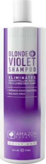 Amazon Keratin Blonde Violet Shampoo 473ml