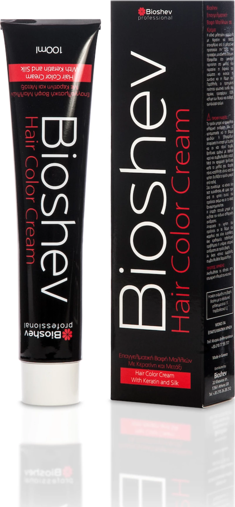 Bioshev Professional Hair Color Cream 8.13 Ξανθό Ανοιχτό Μπεζ
