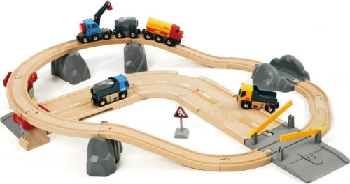 Brio Toys Rail & Road Loading Set