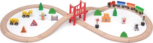 Viga Toys Train Set 39pcs