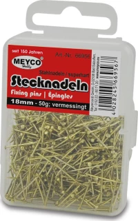 Meyco Καρφίτσες Κοντές Χρυσές 13mm 50gr