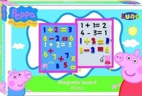 Luna Peppa Μαγνητικός Πίνακας με Αριθμούς