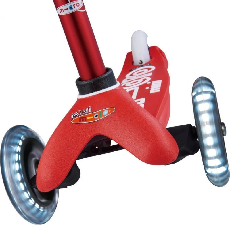 Micro Scooters Mini Deluxe Led Red