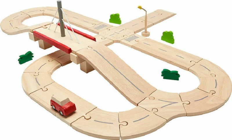 Plan Toys Οδικό Σετ με Αξεσουάρ