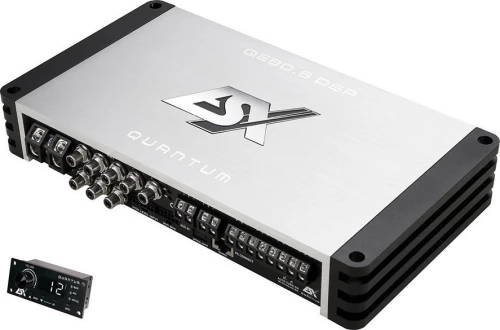 Esx Qe80.6 Dsp Εξακάναλος Eνισχυτής Aυτοκινήτου Class D, 6 X 80 Watts