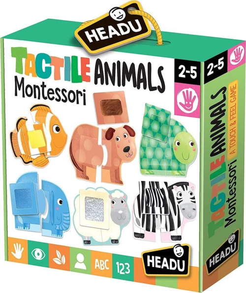 Headu Tactile Animals Montessori