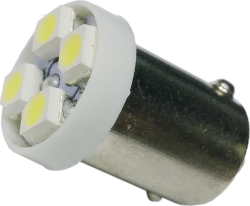 GloboStar BA9s 4 SMD 1210 12V 1τμχ Ψυχρό Λευκό