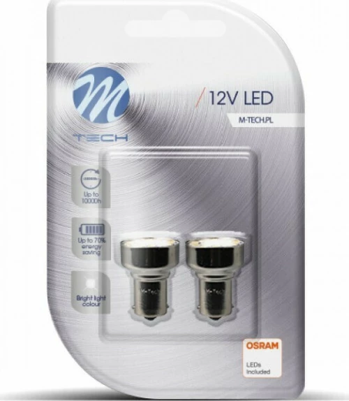 M-Tech P21W 12V 2τμχ LB107W/MT