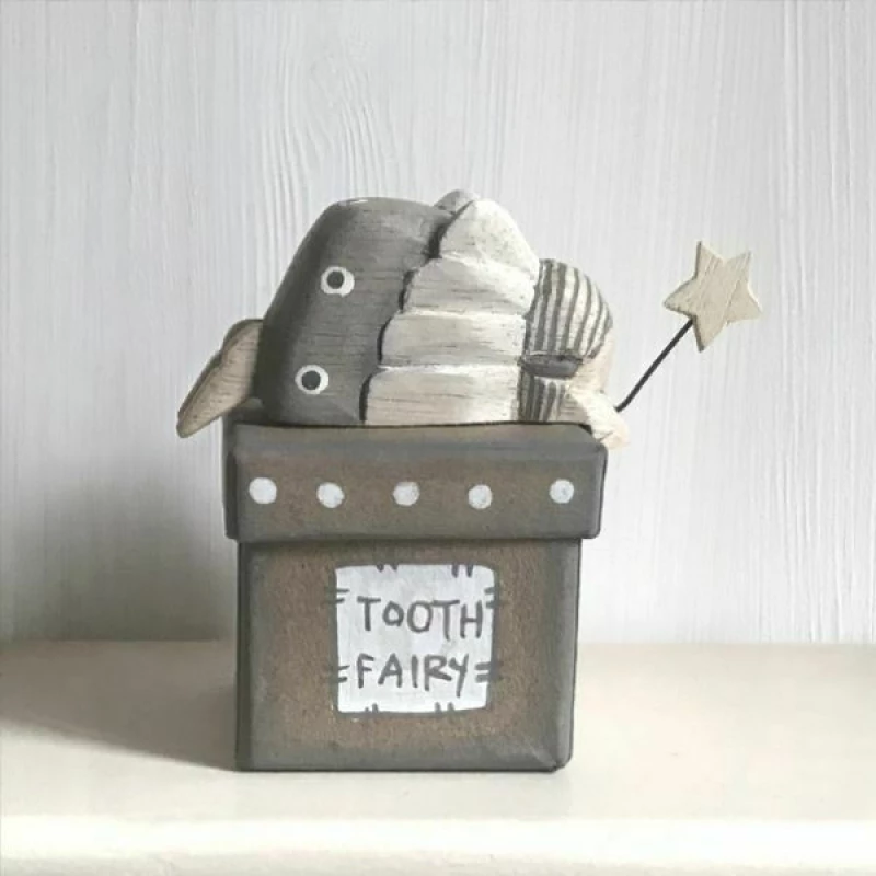 Synchronia Ξυλινο Κουτί Tooth Fairy Φυσικό