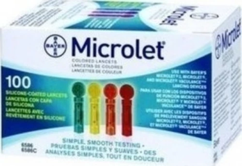 Bayer Microlet Colored Lancets 100τμχ