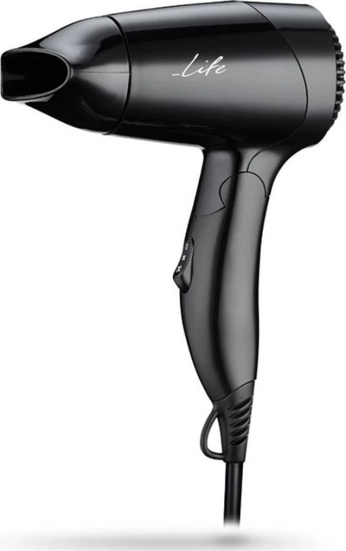Life Mystyle Hairdryer With Black Pouch, 1200W Life
