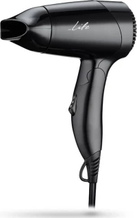 Life Mystyle Hairdryer With Black Pouch, 1200W Life