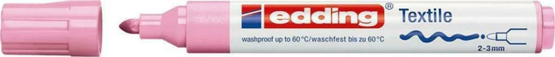 Edding Textile Marker 4500 Μαρκαδόρος Υφάσματος Στρογγυλή Μύτη Ροζ 1τμχ