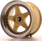 Japan Racing Wheels JR6 17x10 ET20 Gold/Machined Lip
