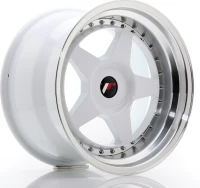Japan Racing Wheels JR6 17x10 ET20 White/Machined Lip