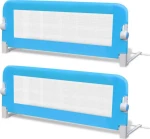 vidaXL Μπάρα Κρεβατιού 102x42cm Μπλε 2τμχ