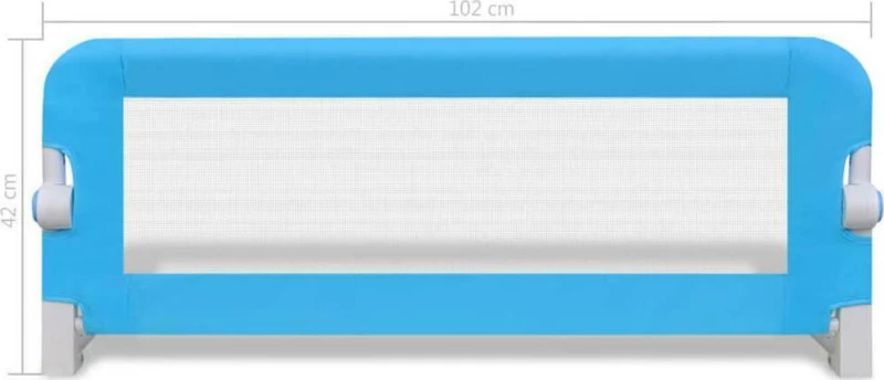 vidaXL Μπάρα Κρεβατιού 102x42cm Μπλε 2τμχ