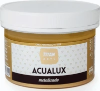 ACUALUX ΧΡΥΣΟ AMARILLO 250ml 859 TITAN ΥΔΑΤΟΔΙΑΛΥΤΟ ΧΡΩΜΑ ΜΕΤΑΛΛΙΚΩΝ ΑΠΟΧΡΩΣΕΩΝ