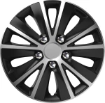 AMiO Τάσι Αυτοκινήτου Rapide NC Silver Black 1τμχ 16" Μαύρο