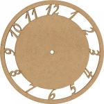 Ρολόι MDF με Νούμερα Ø250x3mm