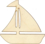 Καραβάκι Ιστιοφόρο από Σημύδα 95x95x3mm