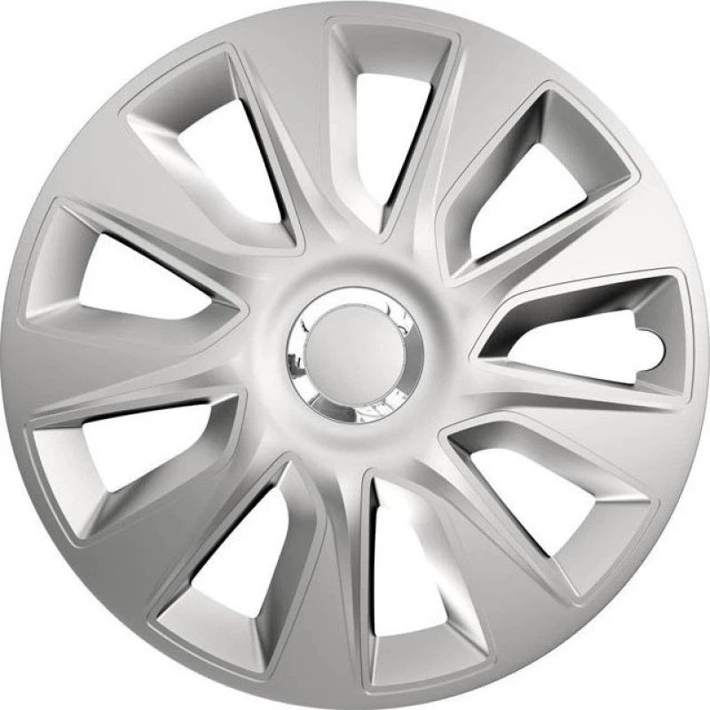 Auto Gs Σετ Τάσια Αυτοκινήτου Stratos RC 4τμχ 15" Ασημί