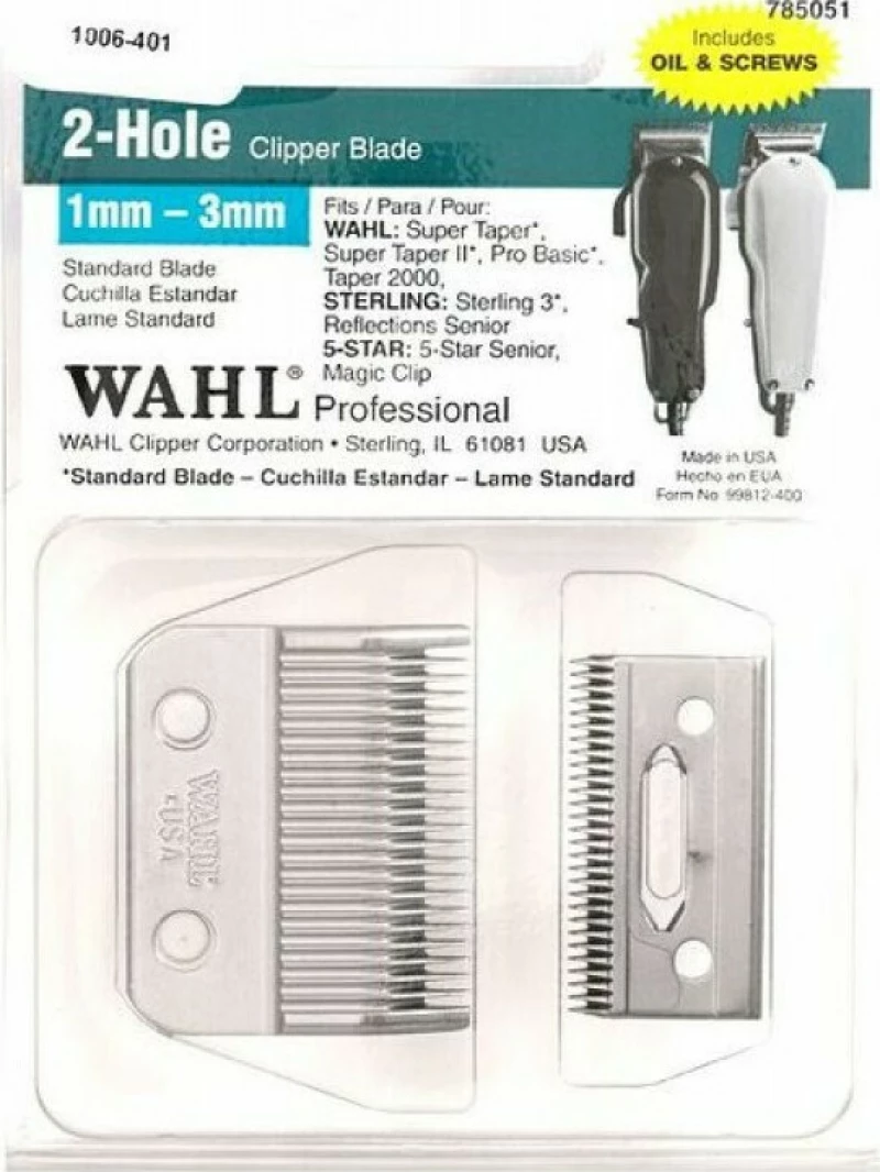 Wahl 2-Hole Clipper Blade 1mm-3mm 01006-416